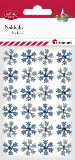 Kryształki Titanum Craft-Fun Series płatki śniegu 24 szt mix (18SQ-018)