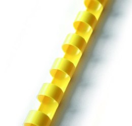 Grzbiety do bindowania A4 żółty plastik śr. 32mm Argo (405326)