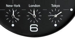 Zegar ścienny On Time czarny Unilux (400094567)