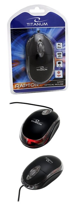 Mysz raptor 3d czarny Titanum (tm102k)