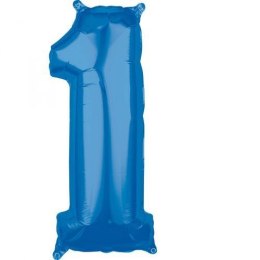 Balon foliowy Amscan niebieski 1 26cal (3662601)