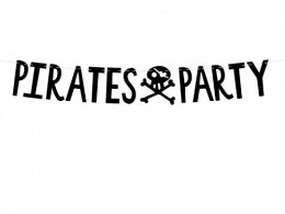 Girlanda Baner Piraci - Pirates Party, czarny, 14x100cm Partydeco (GRL86-010)
