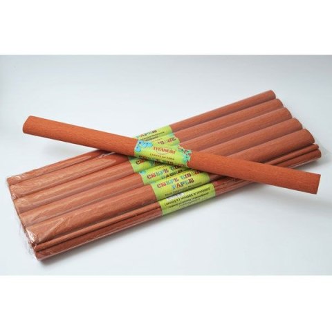 Bibuła marszczona marszczona 27 brązowa jasna 500mm x 2000mm Fun&Joy