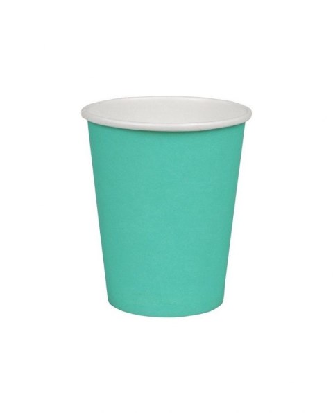 Kubek jednorazowy turkusowy papierowy papier 250ml (nd) (132666)