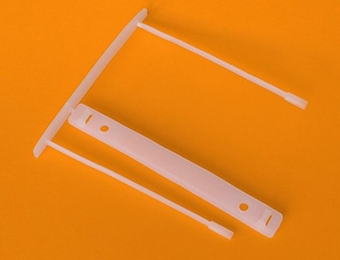 Klipy klip 80mm biały Tres (KLARH100/BIAŁ)