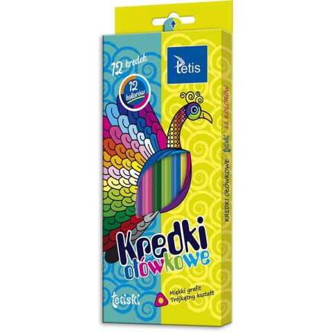 Kredki ołówkowe Tetiski Tetiski 12 kol. Tetis (KT003-AB)