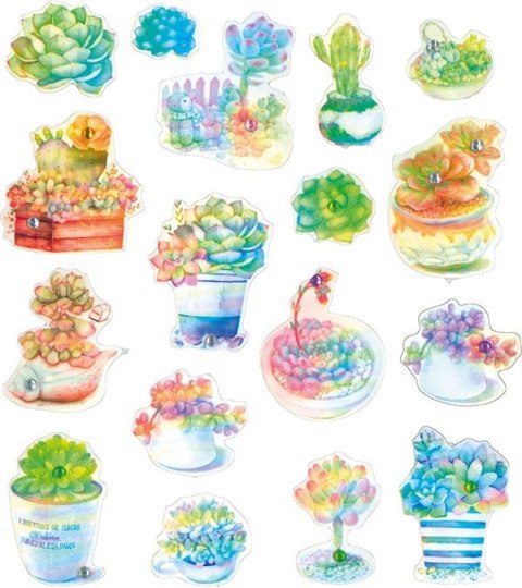 Naklejka (nalepka) Craft-Fun Series Kwiaty z diamencikiem Titanum