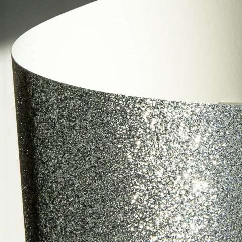 Papier ozdobny (wizytówkowy) brokatowy srebrny A4 srebrny 210g Galeria Papieru (208105)