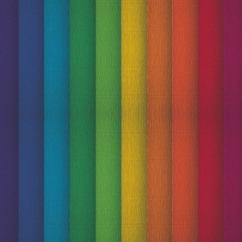 Bibuła marszczona tęcza mix 250mm x 2000mm TOP-2000 (400153936)