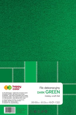Filc Happy Color kolor: zielony ciemny 10 ark. [mm:] 200x300 (HA 7150 2030-52)