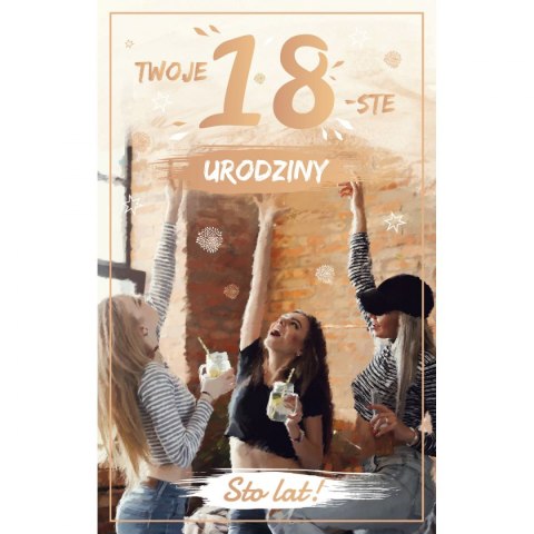 Kartka składana malowane Ab Card (ab cyferki dziecięce)