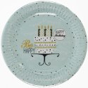 Talerz jednorazowy 18 cm papier śr. 180mm Pol-mak