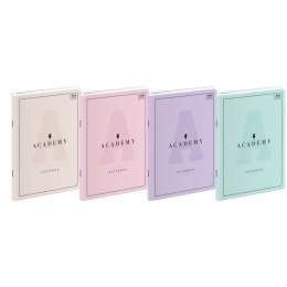 Zeszyt ACADEMY Pastel A5 60k. 90g krata Interdruk (5902277299208)