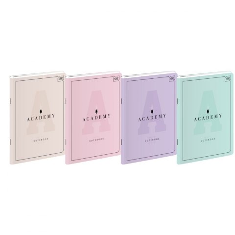 Zeszyt ACADEMY Pastel A5 60k. 90g krata Interdruk (5902277299208)