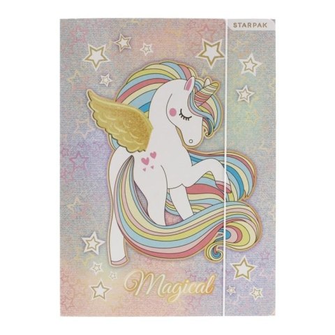 Teczka kartonowa na gumkę A4 mix Starpak (480785)