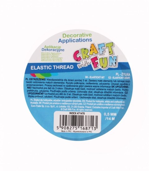 Żyłka ozdobna biała Craft with Fun (471470)