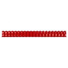 Grzbiety do bindowania A4 czerwony plastik śr. 28mm Titanum