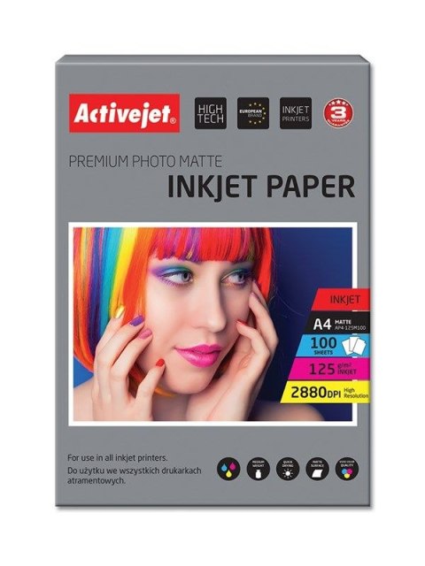 Papier foto AP4-125M100 A4 Activejet (EXPACJPAP0023)