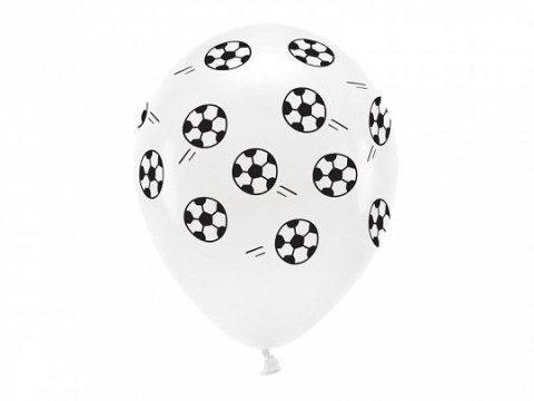 Balon gumowy Eco pastelowe, Piłki biała 330mm Partydeco (ECO33P-203-008-6)