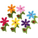 Naklejka (nalepka) Craft-Fun Series filc - kwiatki Titanum (DF009A)