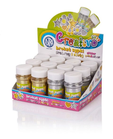 Brokat kolor: srebrno-złota 2 kolor. Astra Creativo (335117008)