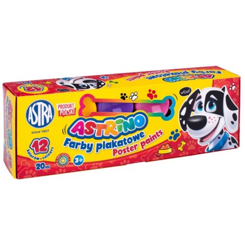 Farby plakatowe kolor: mix 20ml 12 kolor. Astrino (301221004)