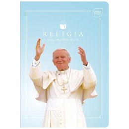 Zeszyt tematyczny Jan Paweł II/Franciszek RELIGIA A5 60k. 70g krata Interdruk (ZE60RELMIX)
