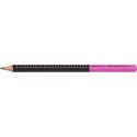 Ołówek Jumbo Grip 2001 Two Tone czarny/różowy HB Faber Castell (511911FC)