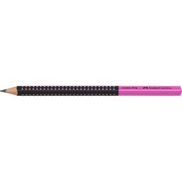 Ołówek Jumbo Grip 2001 Two Tone czarny/różowy HB Faber Castell (511911FC)