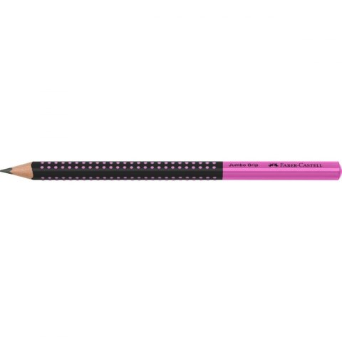 Ołówek Jumbo Grip 2001 Two Tone czarny/różowy HB Faber Castell (511911FC)