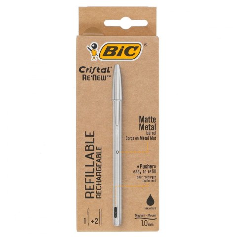 Długopis standardowy Bic cristal RE'new niebieski 1,0mm (847897)