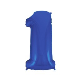 Balon foliowy Godan balon foliowy niebieski cyfra 1 35cal (FG-C85n1)