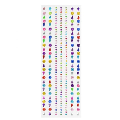 Kryształki Kryształki samoprzylepne duże mix Arpex (WN1892)