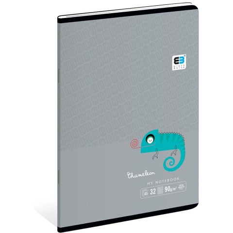 Zeszyt A5 Black & Blue 32k. 90g krata [mm:] 148x210 Interdruk (ZE32#BBT)