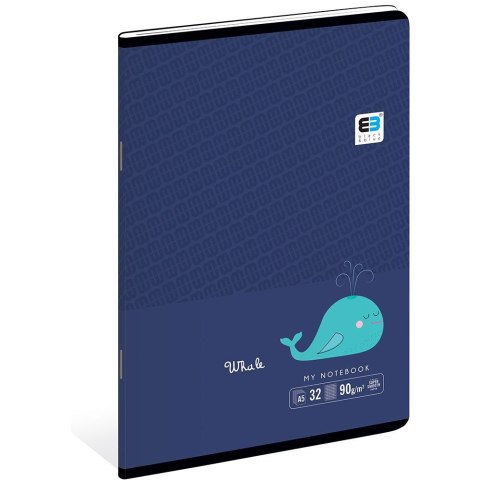 Zeszyt A5 Black & Blue 32k. 90g krata [mm:] 148x210 Interdruk (ZE32#BBT)