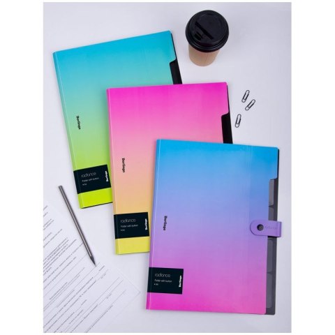 Teczka z przegródkami Radiance A4 kolor: mix 5 przegródek Berlingo (4260709080246)