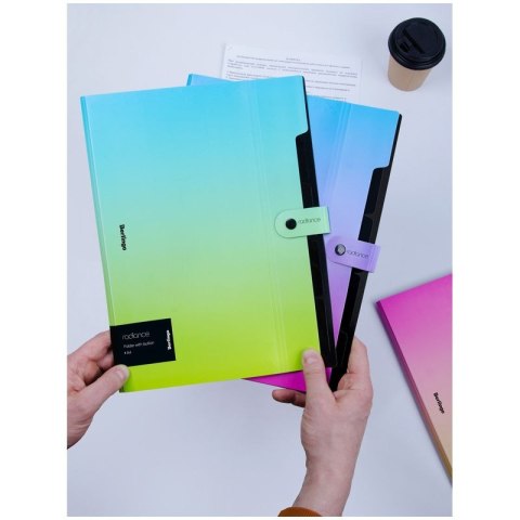 Teczka z przegródkami Radiance A4 kolor: mix 5 przegródek Berlingo (4260709080246)