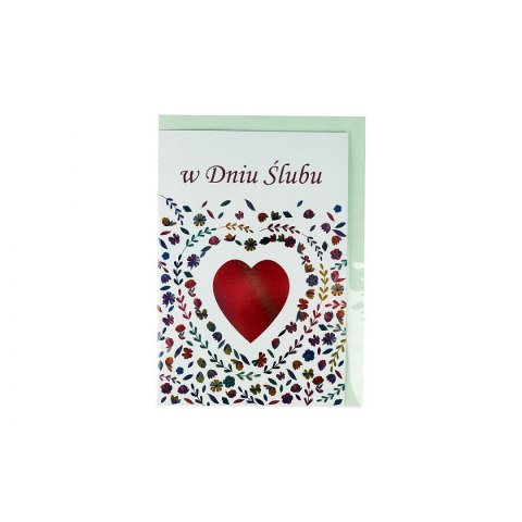 Kartka składana KARNET SLUBNY [mm:] 138x185 Rexus