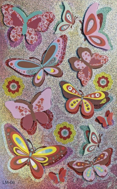 Naklejka (nalepka) Craft-Fun Series Motyle Titanum (LM-006)