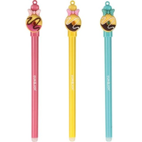 Długopis wymazywalny DONUT wkład niebieskie 0,7mm Fun&Joy