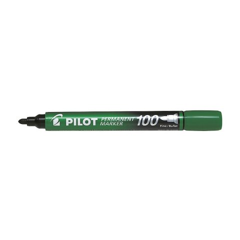 Marker permanentny Pilot, zielony okrągła końcówka (SCA-100-G)