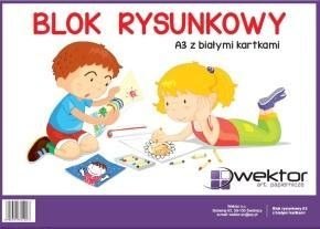 Blok rysunkowy Wektor A3 biały 80g 20k [mm:] 297x420