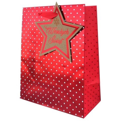 Torba prezentowa torebka ozdobna Bożenarodzenie Kukartka (QPS)