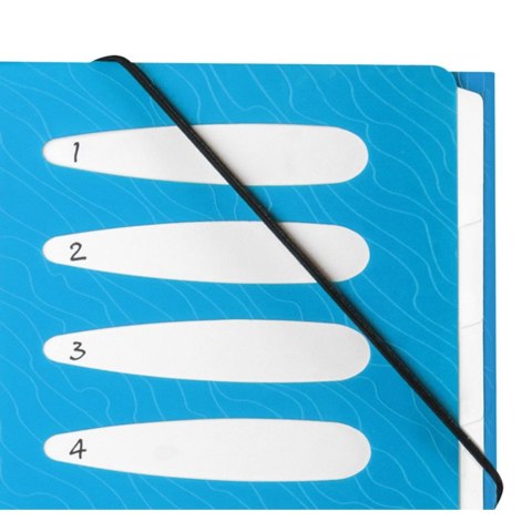 Teczka z przegródkami Art Pop A4 kolor: mix 12 przegródek Elba (400058483)