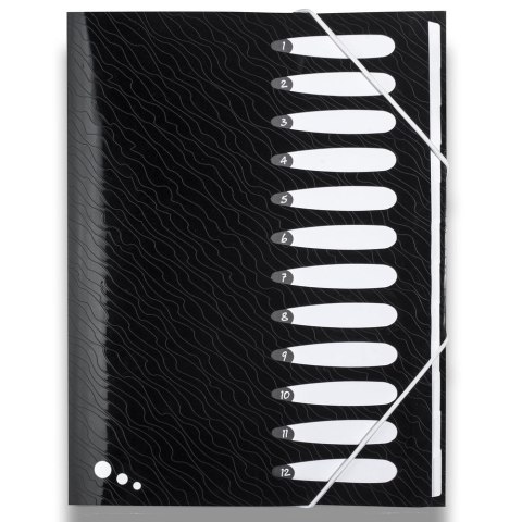 Teczka z przegródkami Art Pop A4 kolor: mix 12 przegródek Elba (400058483)