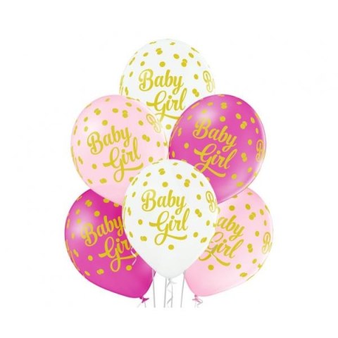 Balon gumowy Godan Baby girl, 6 szt. mix 300mm 12cal (BRN_5000218)