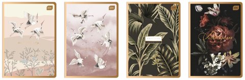 Zeszyt SATIN GOLD A5 80k. 70g krata Interdruk (ZEA560#)