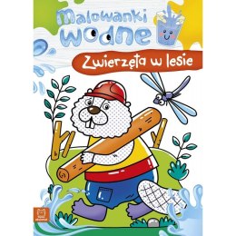 Książeczka edukacyjna Aksjomat Malowanki wodne. Zwierzęta w lesie