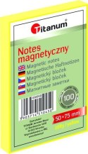 NOTES ELEKTROSTATYCZNY 50 X 75 MM 100 KARTECZEK ŻÓŁTY