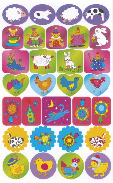 Naklejka (nalepka) Craft-Fun Series papierowa zwierzątka Titanum (19ZJ0724-12)